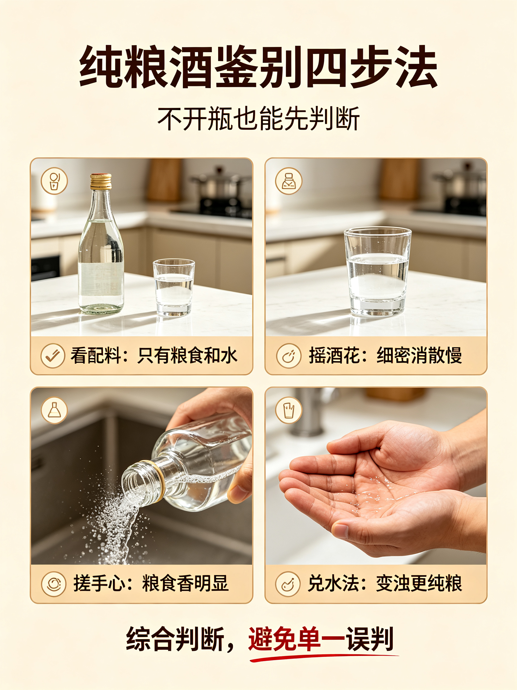 不用懂行也能挑好酒！四个实用技巧，轻松分辨纯粮白酒