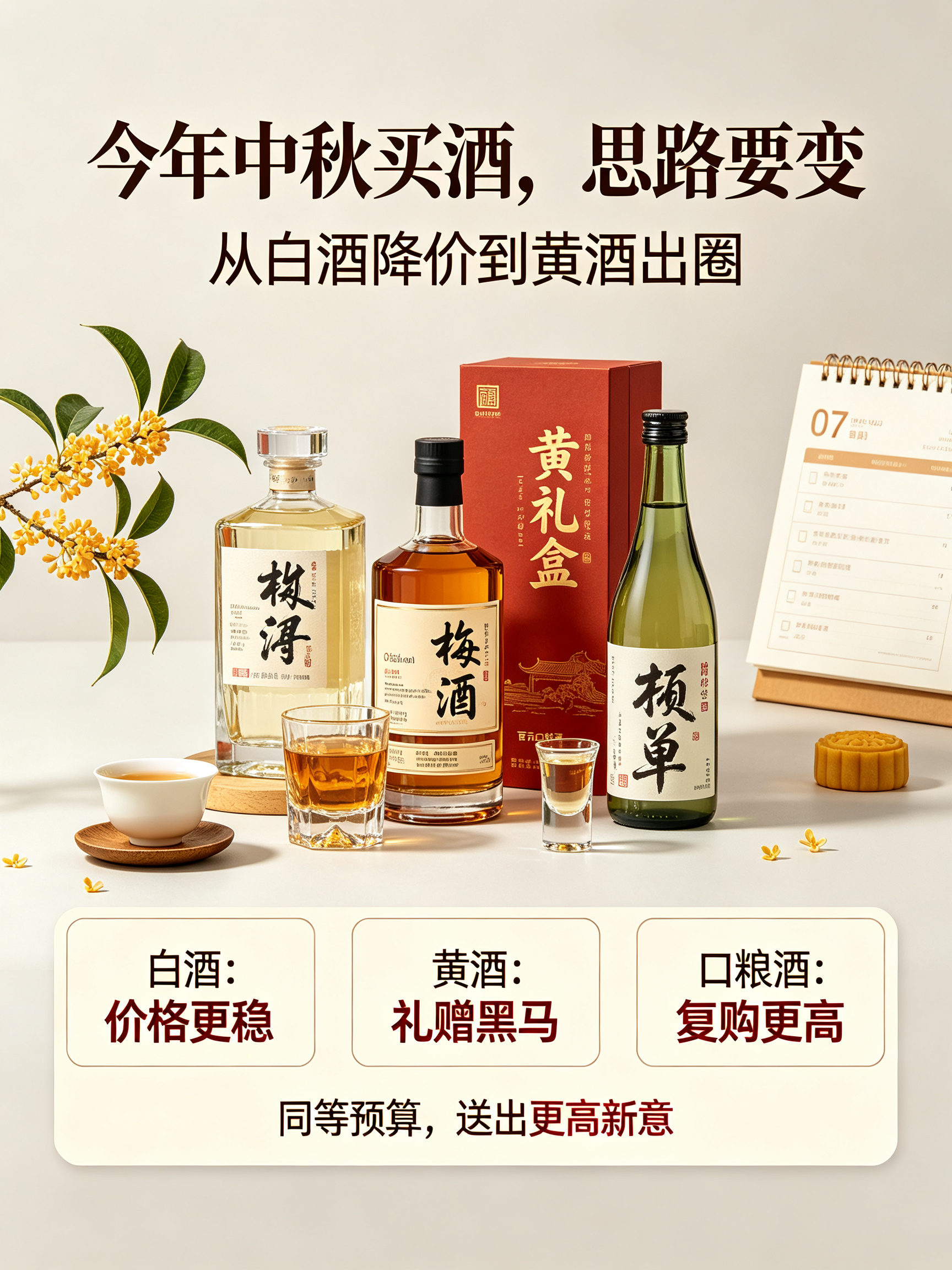 9月酒市3个反常信号：白酒没降价，黄酒反而成了中秋礼赠黑马