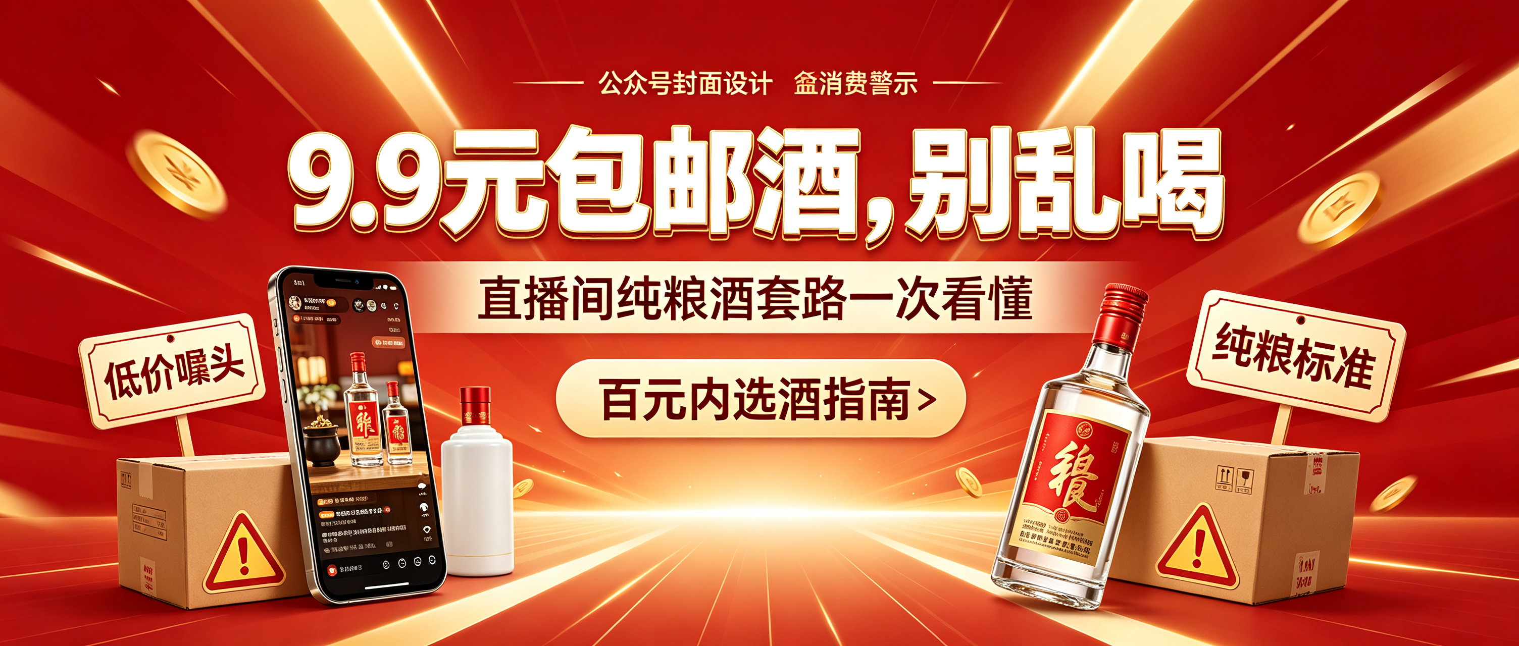 直播间 9.9 元包邮 “纯粮白酒”,到底能不能放心喝?