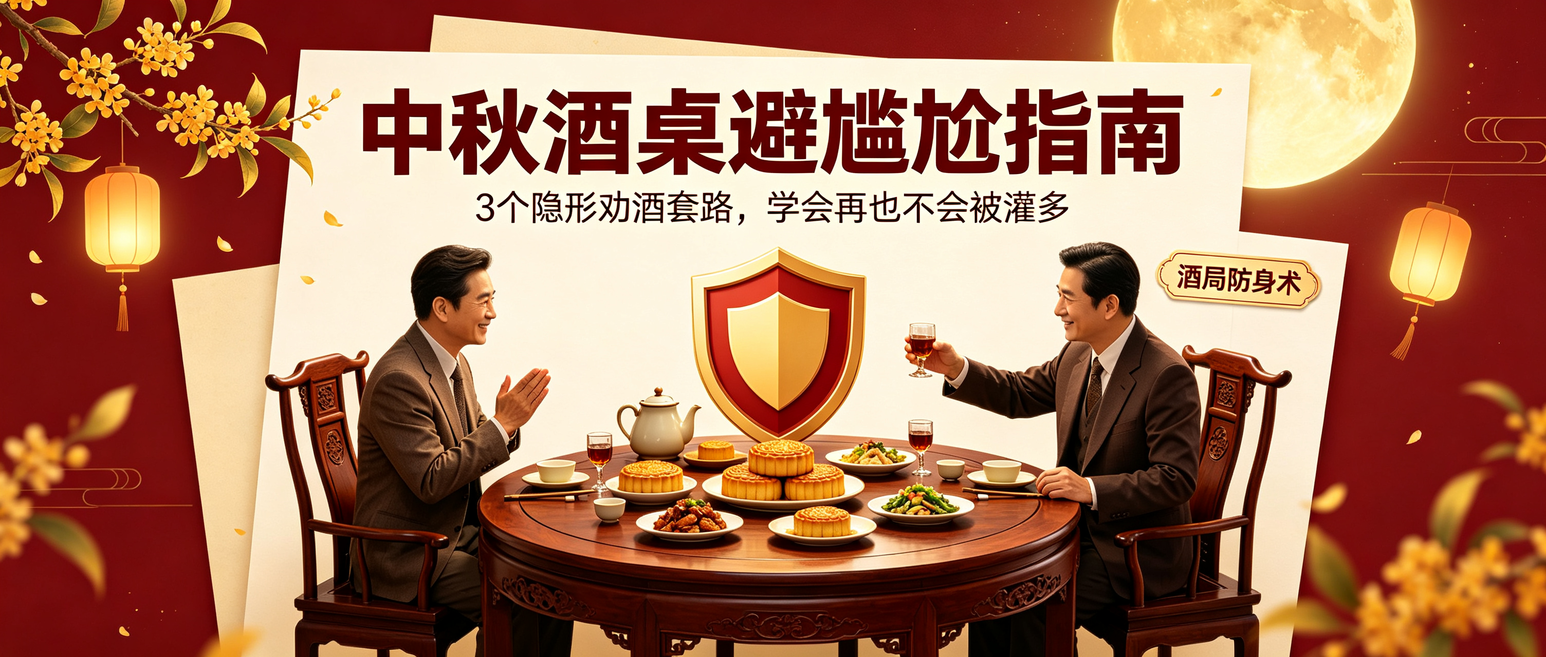 中秋酒桌避尴尬指南:这 3 个劝酒的 “隐形套路”,学会再也不会被灌多