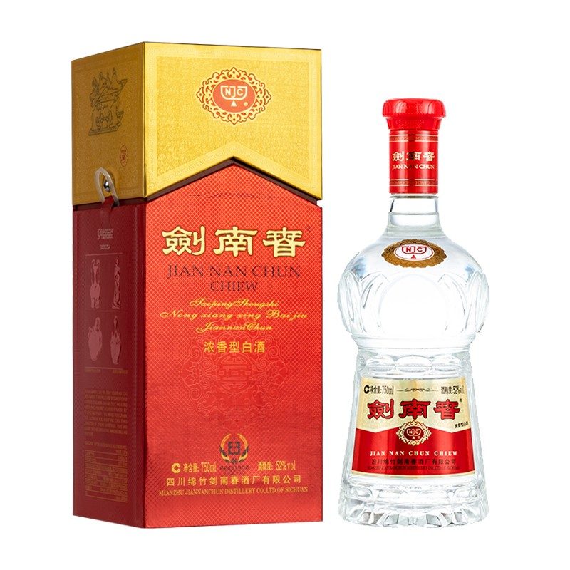 剑南春 水晶剑 浓香型白酒  52度 750ml*1 单瓶装 年份随机