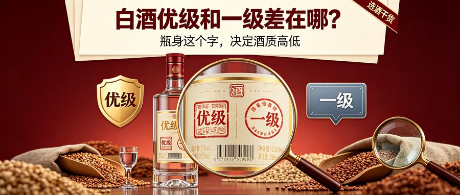 白酒瓶身上的 “优级” 和 “一级” 差在哪？90% 的人选酒都没注意